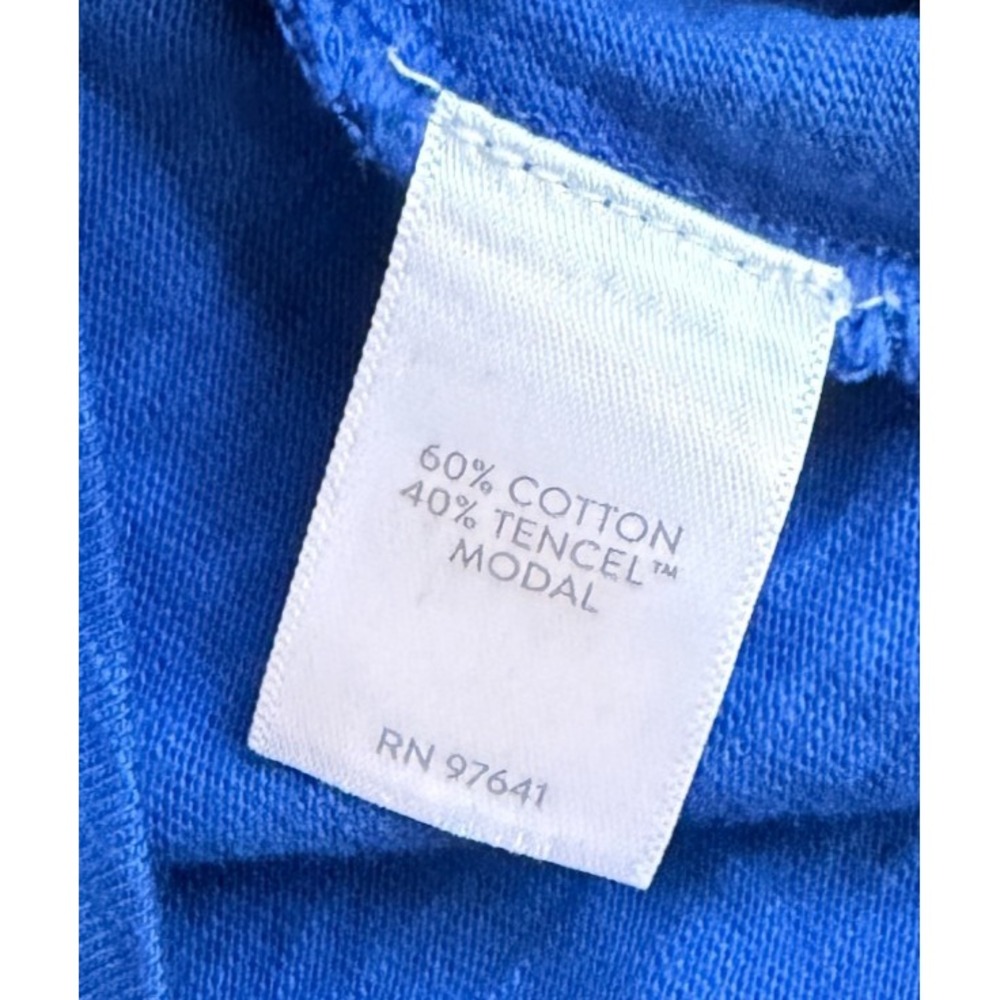 J.JILL NWT Solid Blue V-Neck Casual‎ Double Pocket Tank Dress Size M Petite - Picture 7 of 9